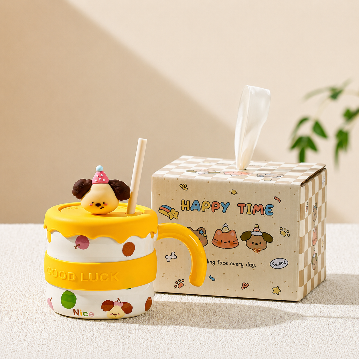 Cute Pet Straw Cup