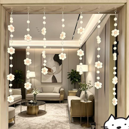 Macaron Daisy Door Curtain