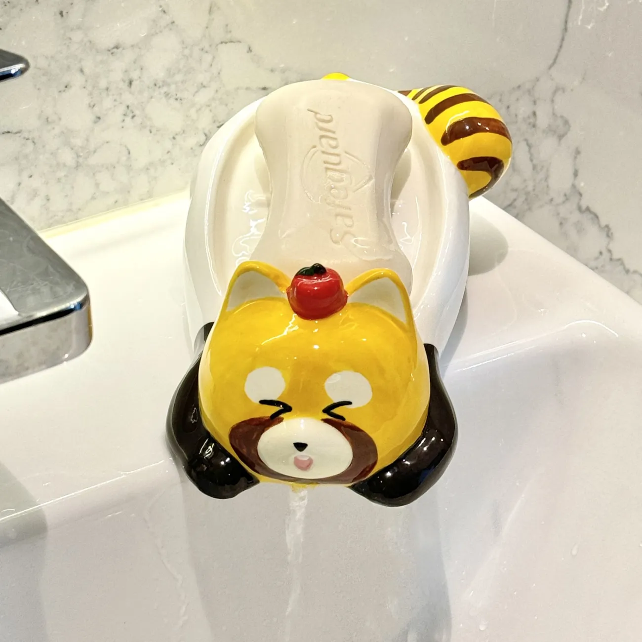 Raccoon Ceramic Soap Dish