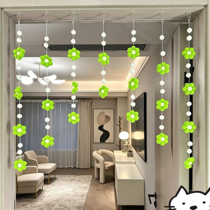 Macaron Daisy Door Curtain