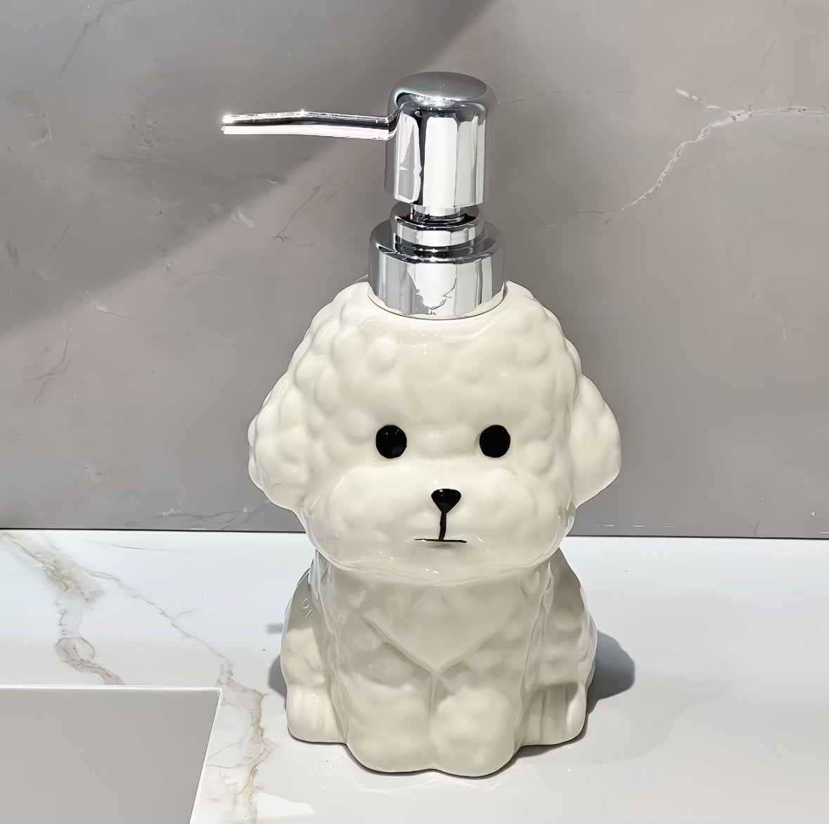 Teddy Bear Ceramic Soap Dispenser