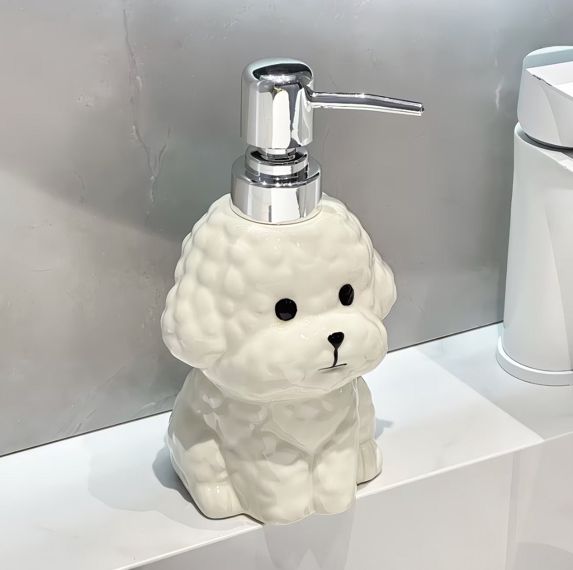 Teddy Bear Ceramic Soap Dispenser