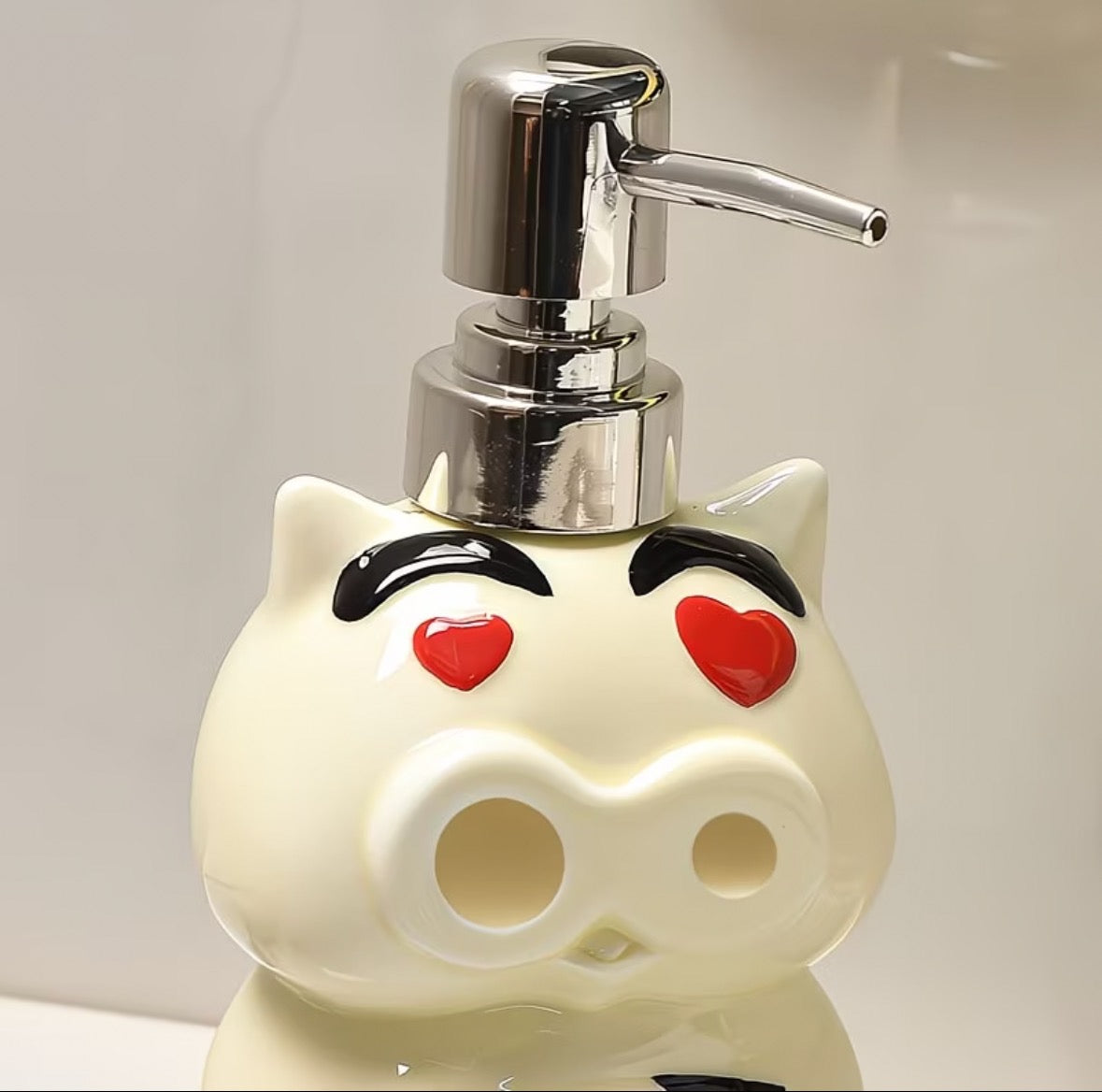 Happy Pig Ceramic Dispenser Bottle