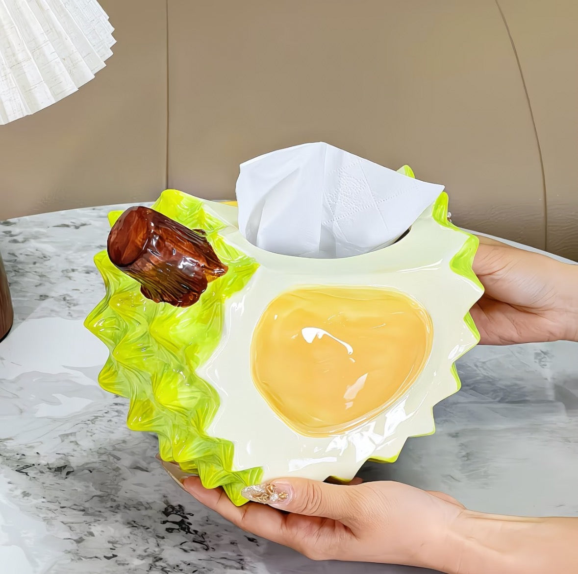 Durian Ceramic Tissue Box