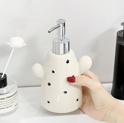 Minimalist Cactus Ceramic Dispenser Bottle