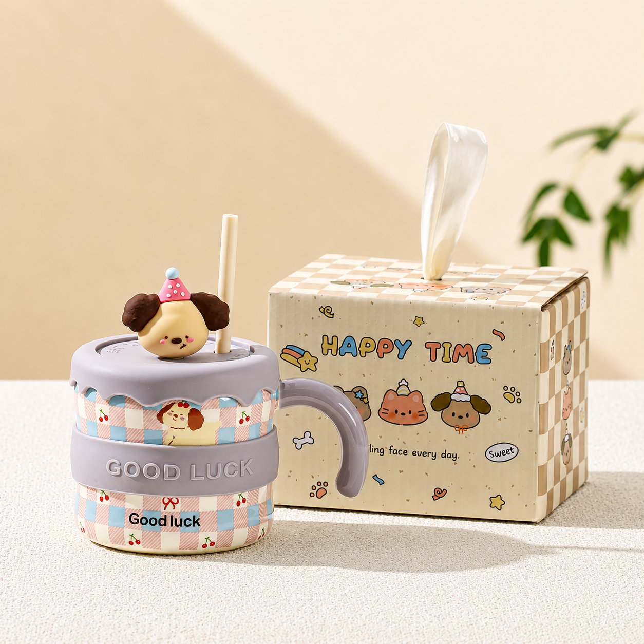 Cute Pet Straw Cup