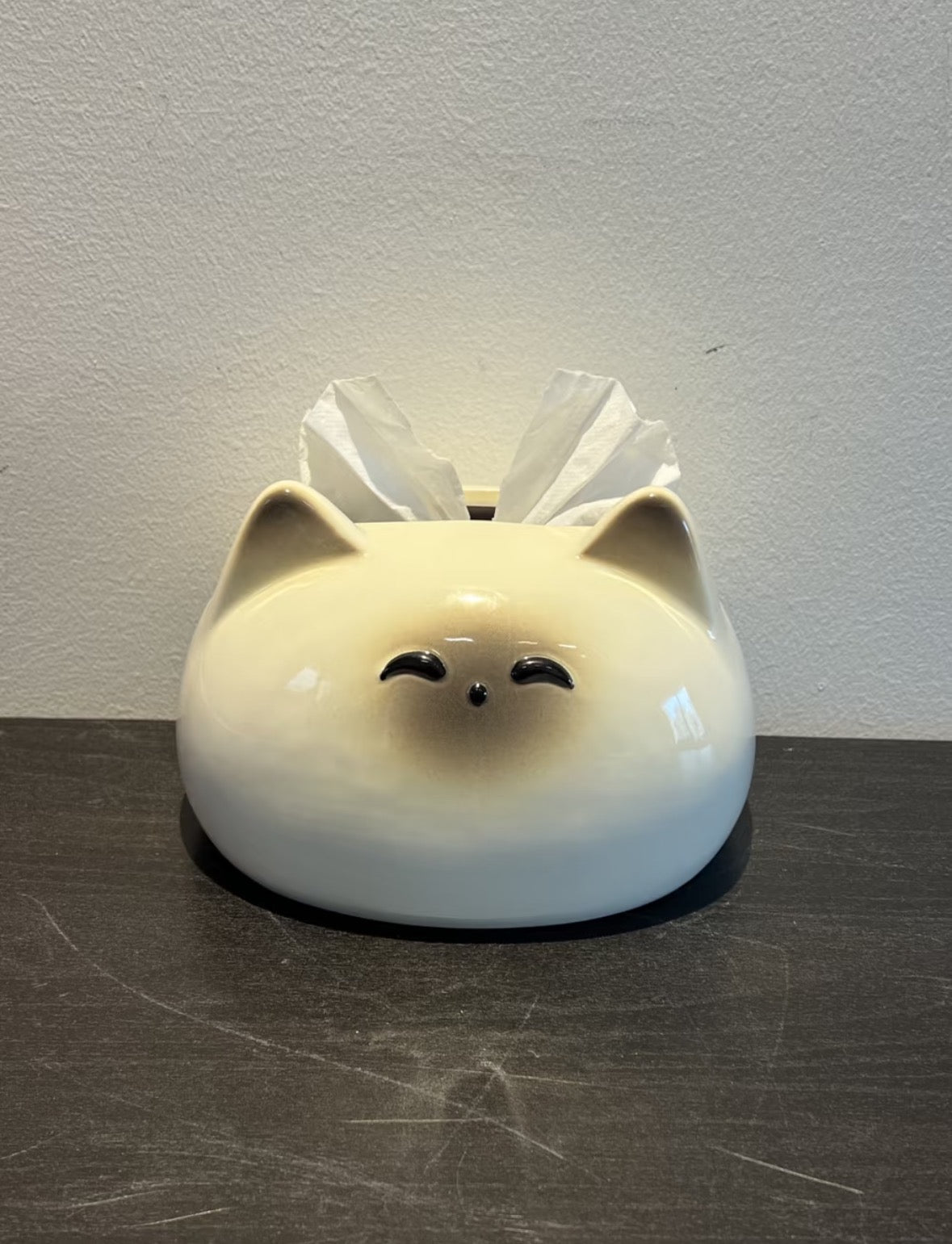 Siamese Cat Ceramic Tissue Box