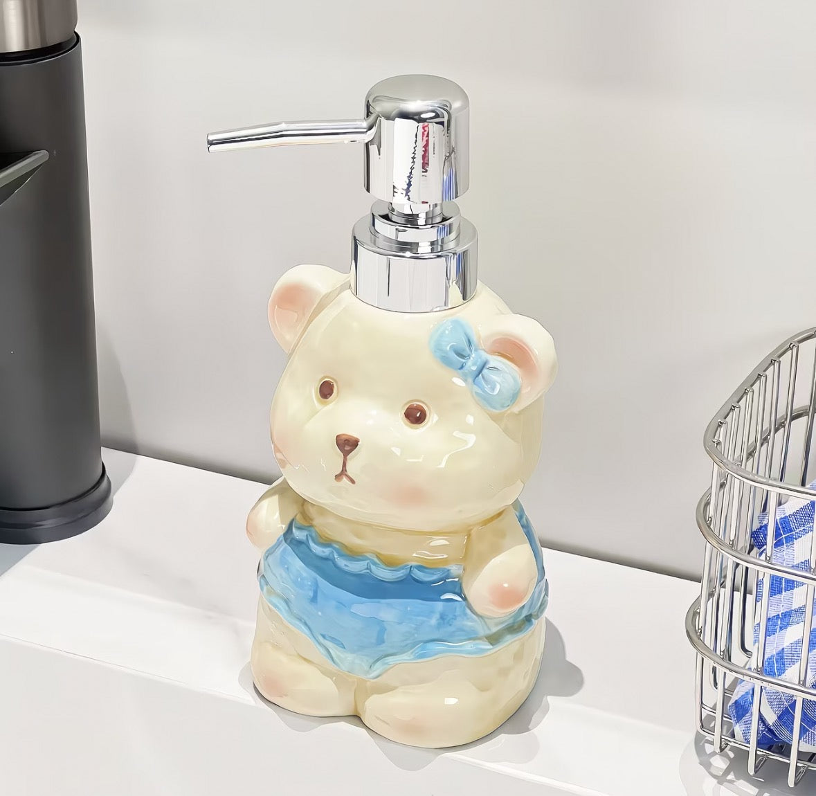 Butter Bear Ceramic Dispenser Bottle