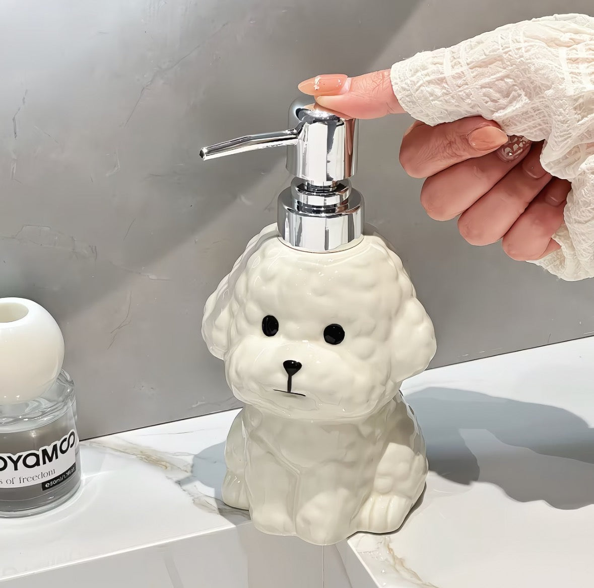 Teddy Bear Ceramic Soap Dispenser