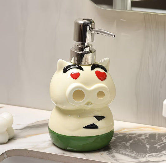 Happy Pig Ceramic Soap Dispenser