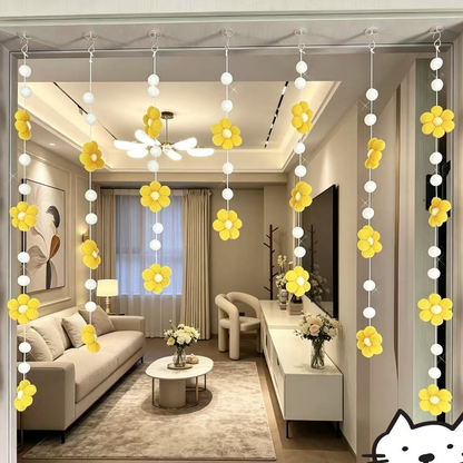 Macaron Daisy Door Curtain