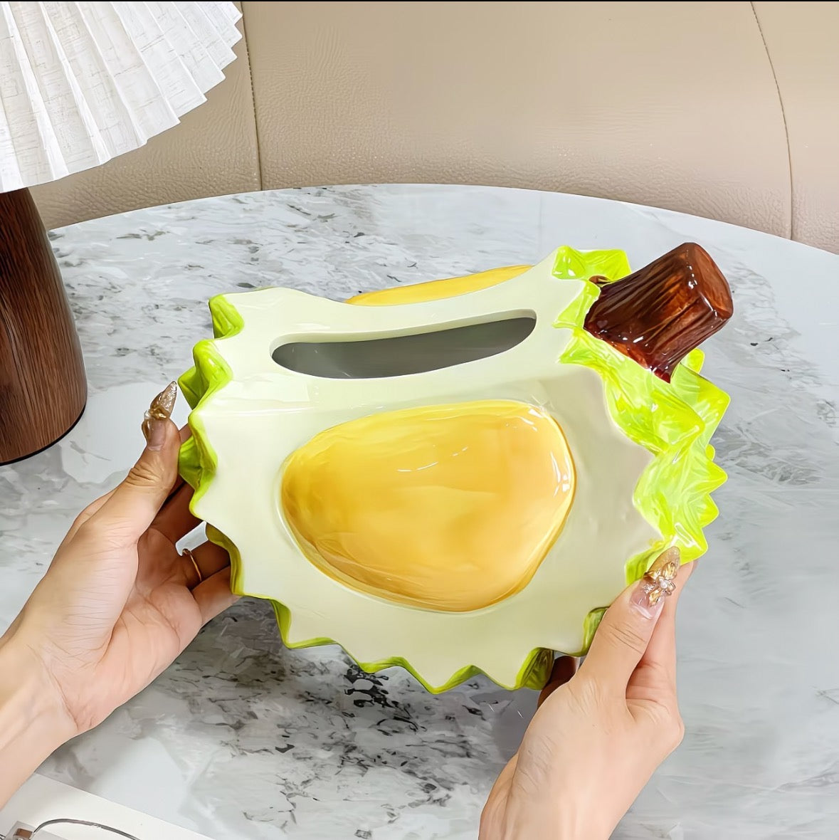 Durian Ceramic Tissue Box