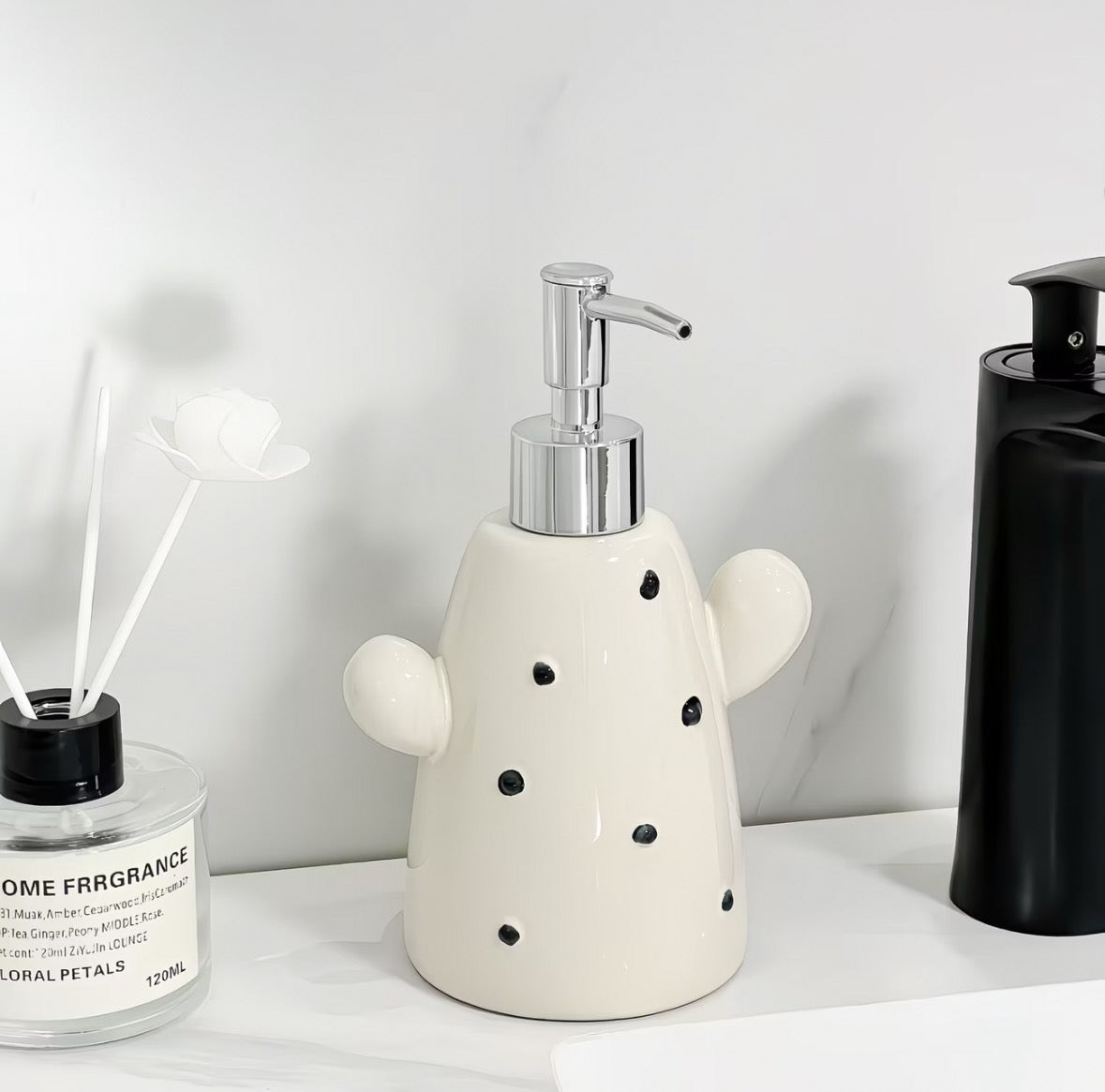 Minimalist Cactus Ceramic Dispenser Bottle