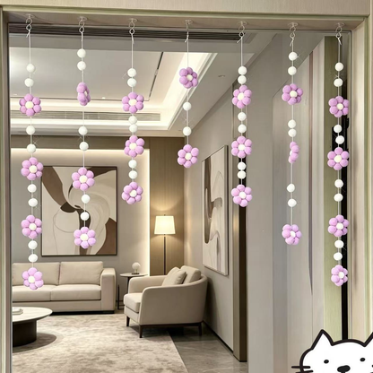 Macaron Daisy Door Curtain