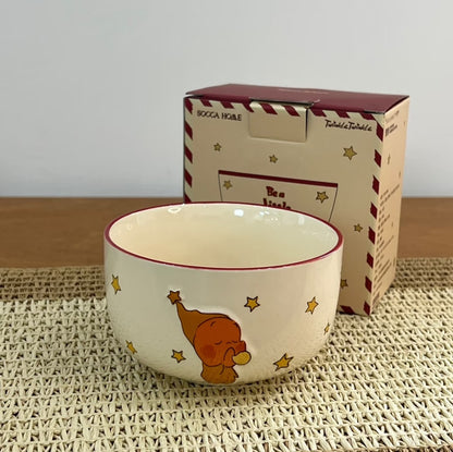 Star Character Ceramic Bowl & Plate Set