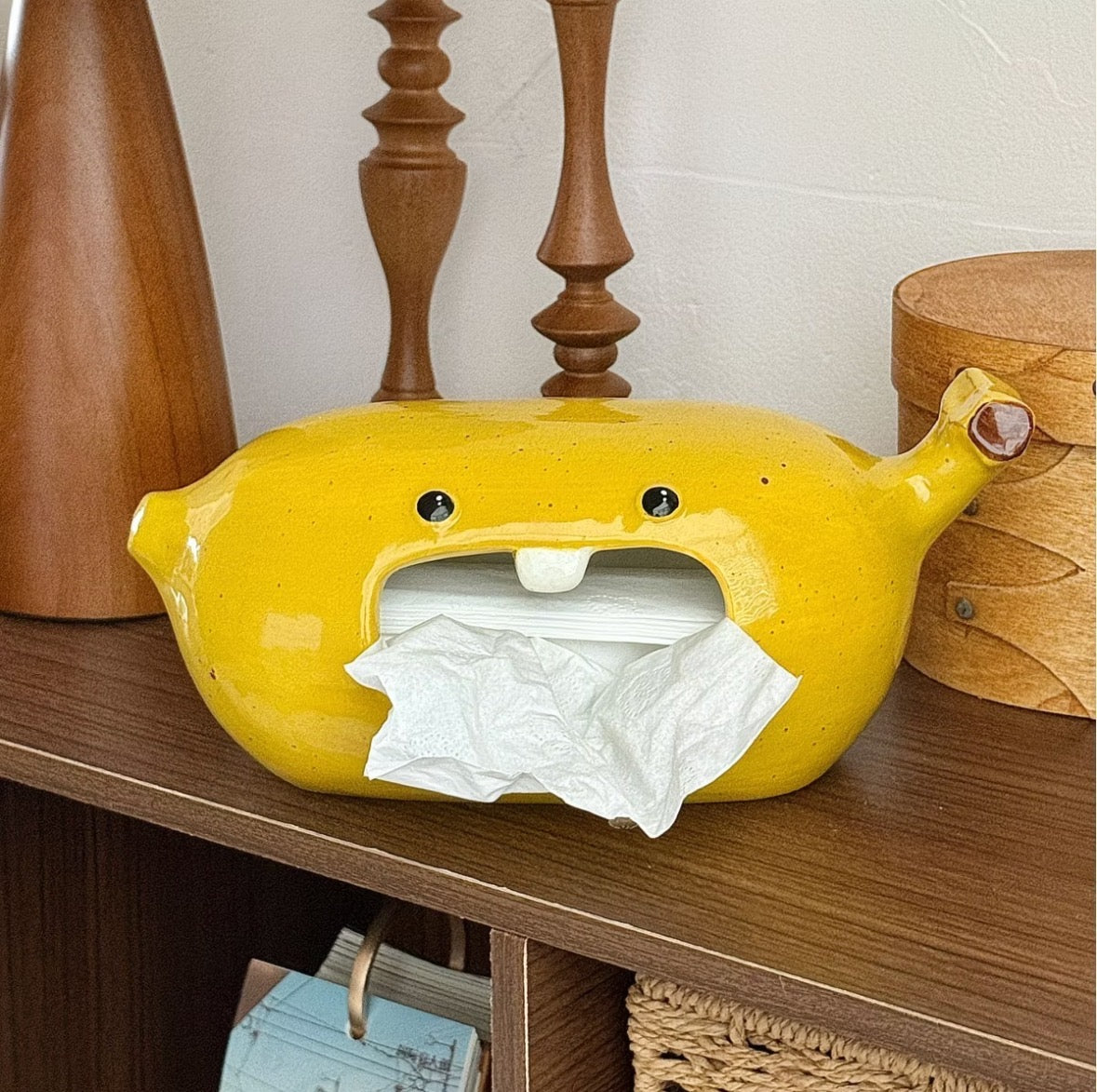 Banana Ceramic Tissue Box