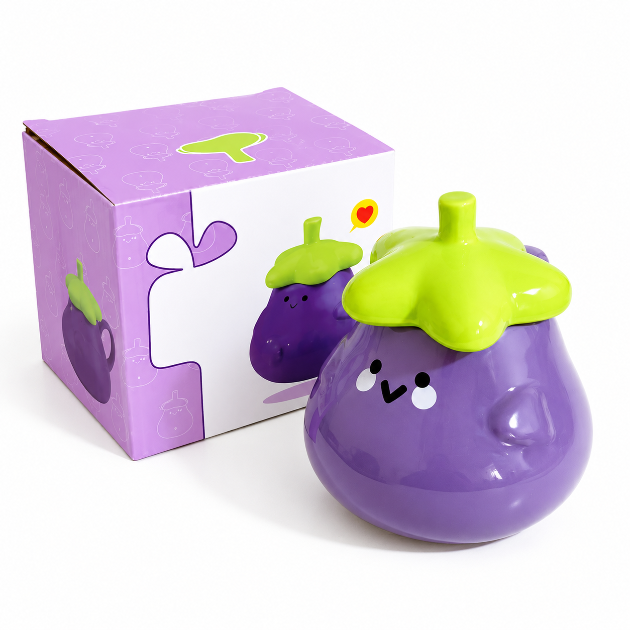 Eggplant Mug Gift Set