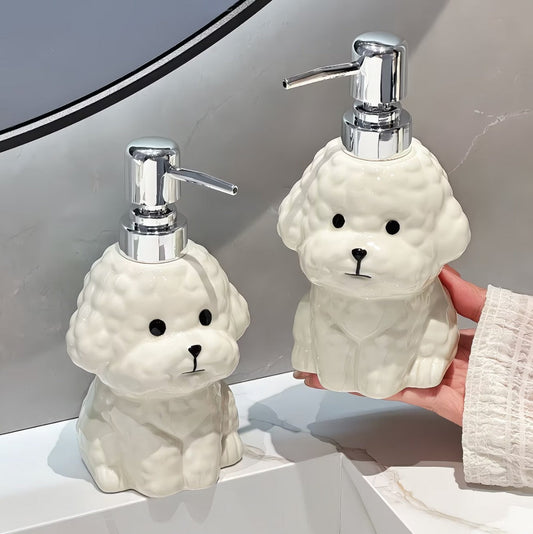 Teddy Bear Ceramic Soap Dispenser