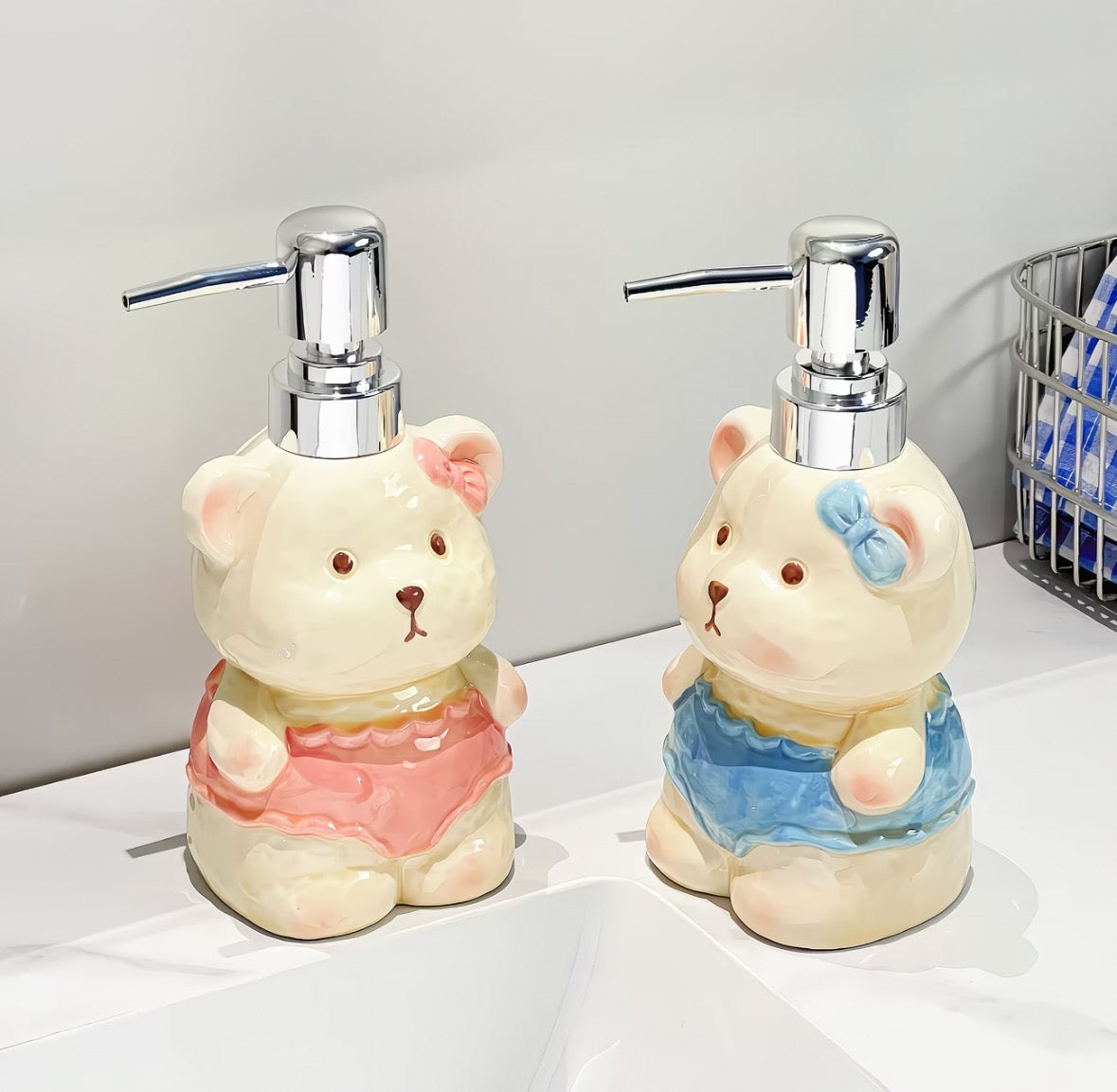 Butter Bear Ceramic Dispenser Bottle