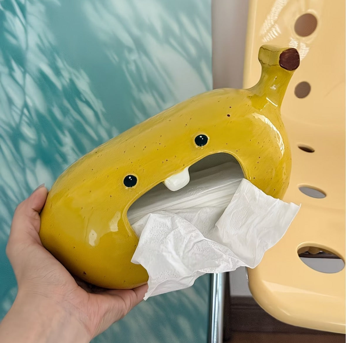 Banana Ceramic Tissue Box