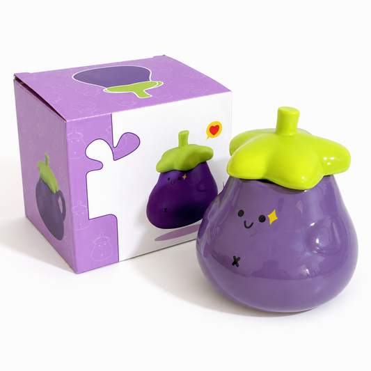 Eggplant Mug Gift Set