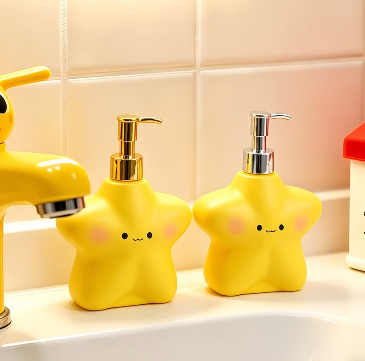 Star Ceramic Dispenser Bottle