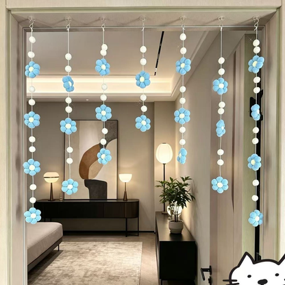Macaron Daisy Door Curtain