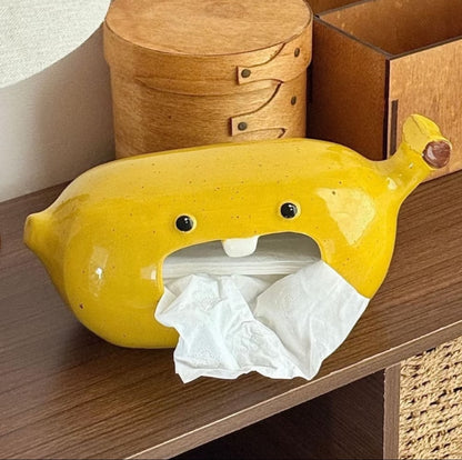 Banana Ceramic Tissue Box