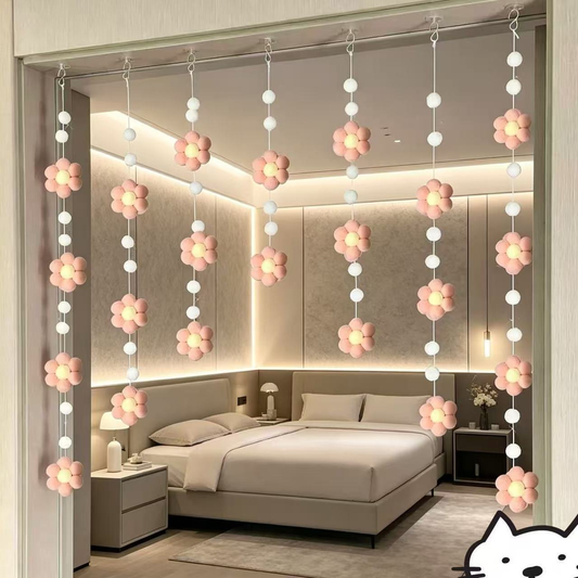 Macaron Daisy Door Curtain