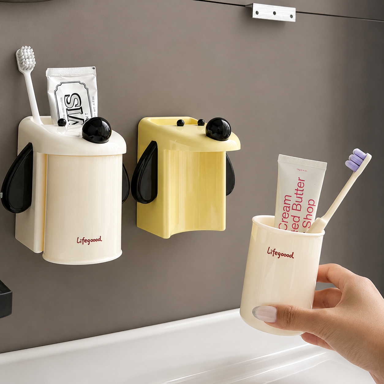 Cartoon Toothbrush Cup Holder