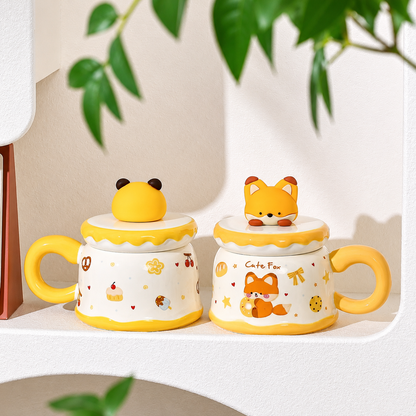 Cute Ceramic Mug Gift Set