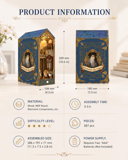 DIY Da Vinci’s Dream Book Nook Kit