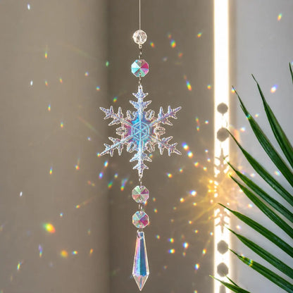Snowflake Crystal Suncatcher
