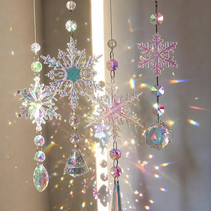 Snowflake Crystal Suncatcher
