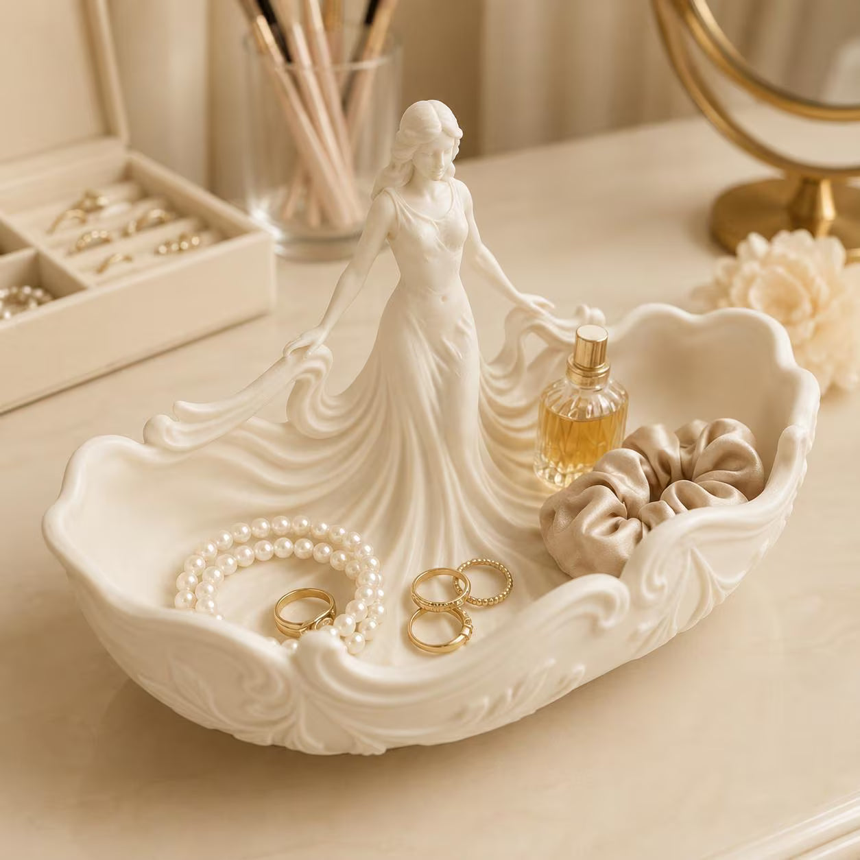French Goddess Trinket Tray