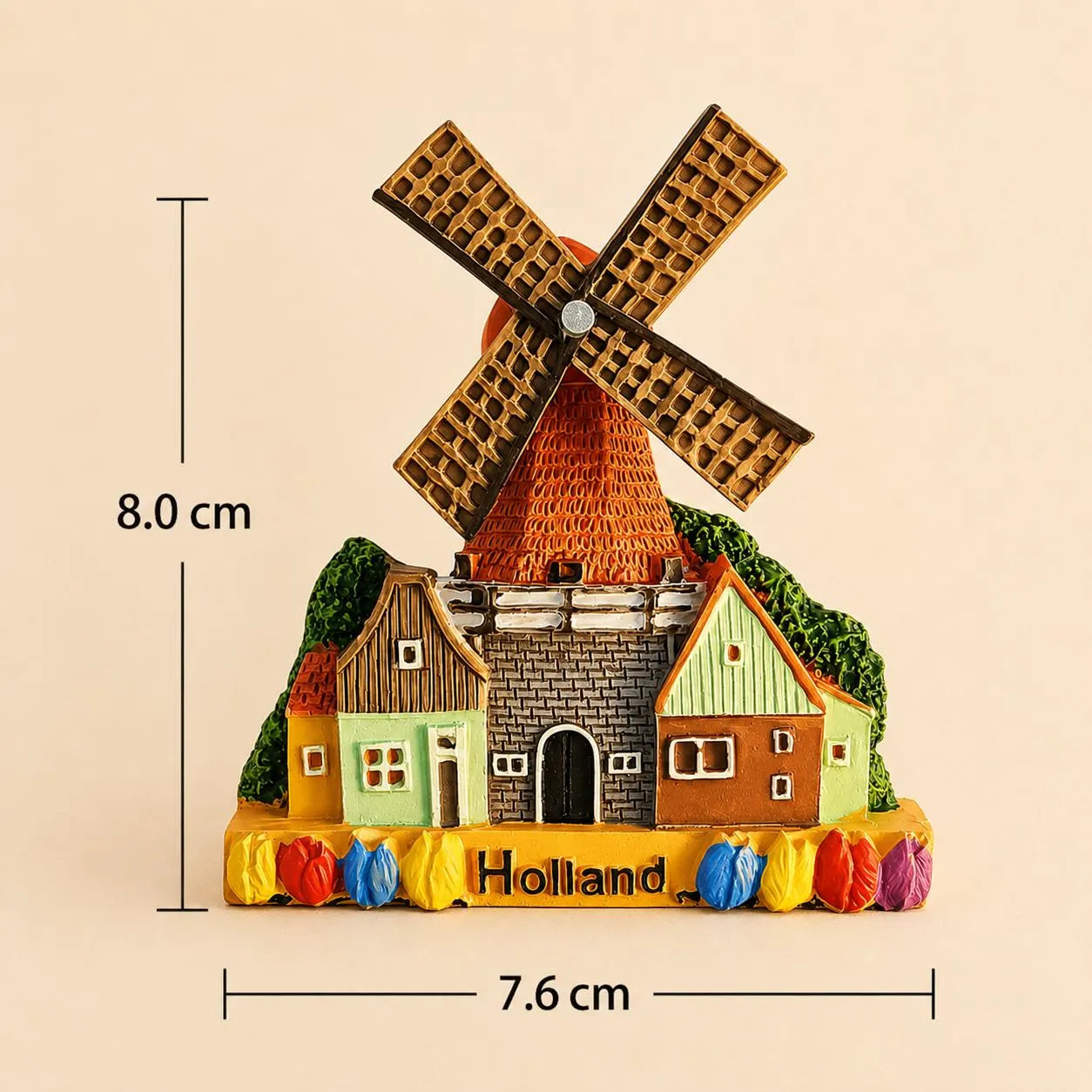 Netherlands Windmill 3D Fridge Magnet