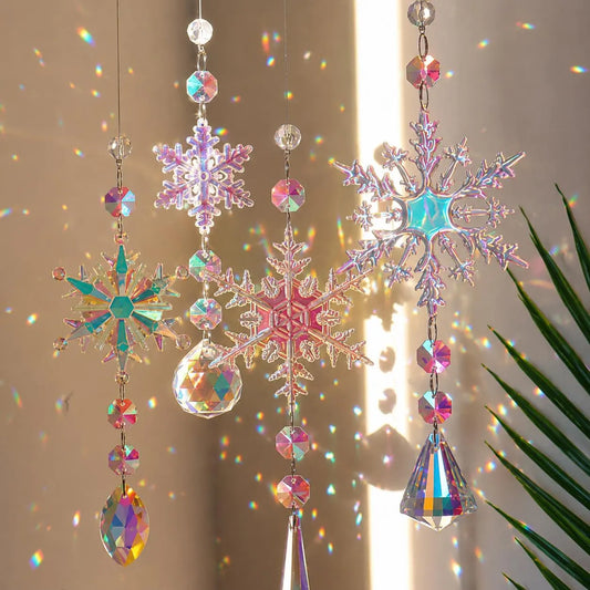 Snowflake Crystal Suncatcher