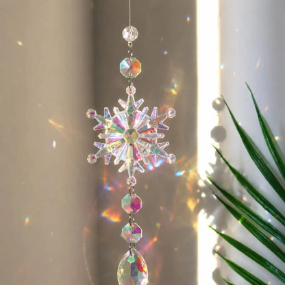 Snowflake Crystal Suncatcher