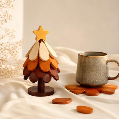 Wooden Christmas Tree Tabletop Decor