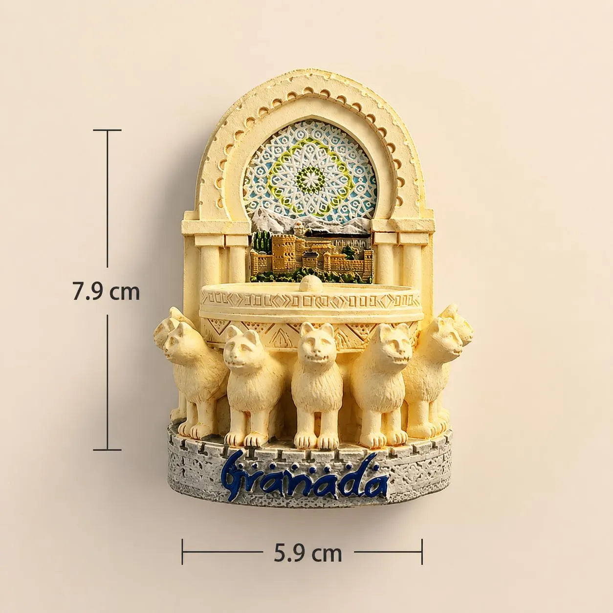 Granada Alhambra 3D Fridge Magnet
