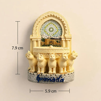 Granada Alhambra 3D Fridge Magnet