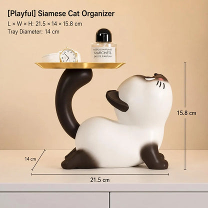 Siamese Cat Organizer Tray