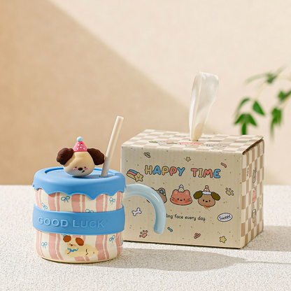 Cute Pet Straw Cup