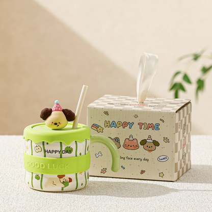 Cute Pet Straw Cup