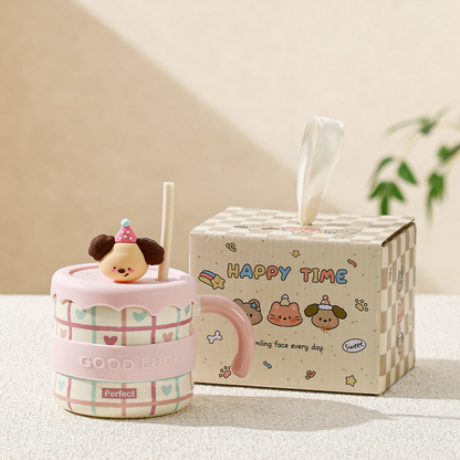 Cute Pet Straw Cup