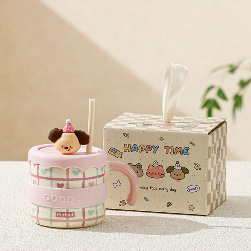 Cute Pet Straw Cup